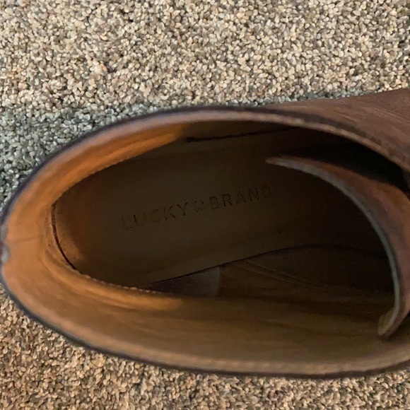 Lucky Brand Wedge Brown Booties - Picture 5 of 6